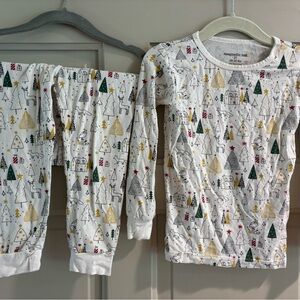 Magnetic Me PJ Set - White with Festive Christmas Print